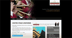 Desktop Screenshot of centrestageuniforms.com