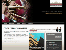 Tablet Screenshot of centrestageuniforms.com